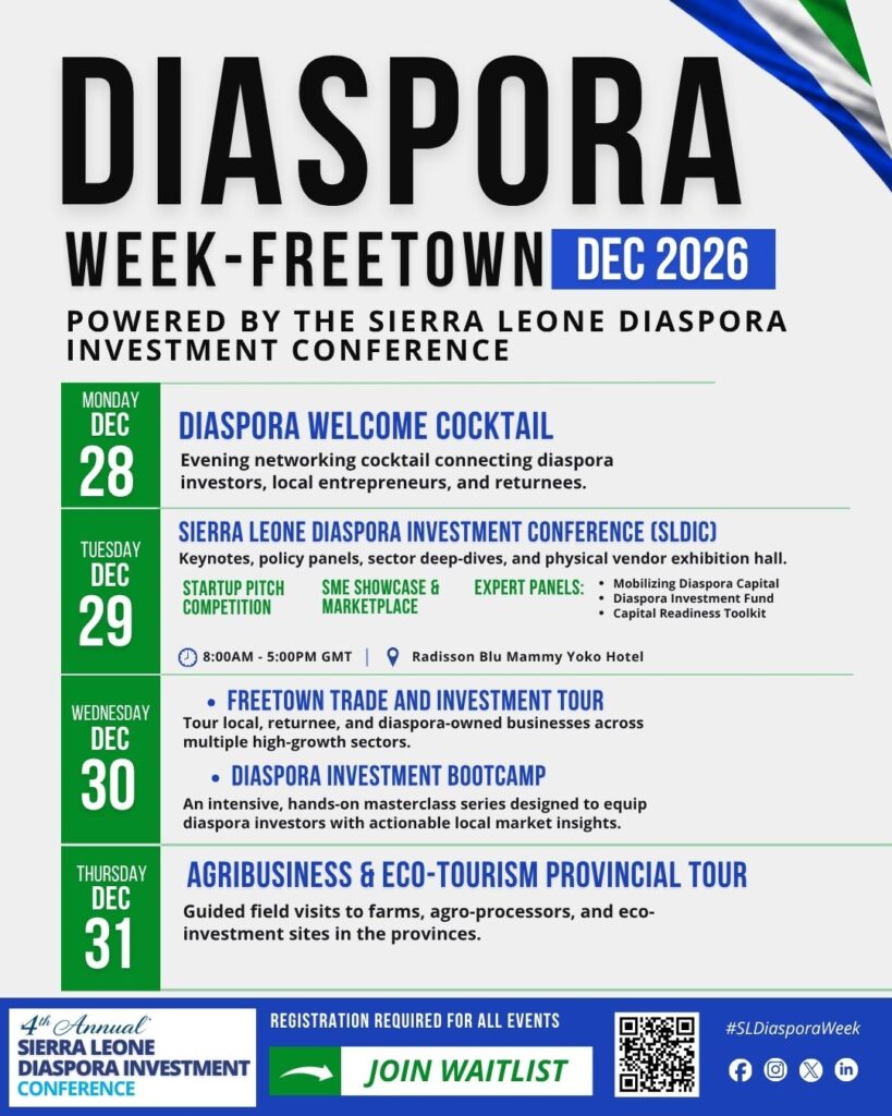 Sierra Leone Diaspora Investment Conference